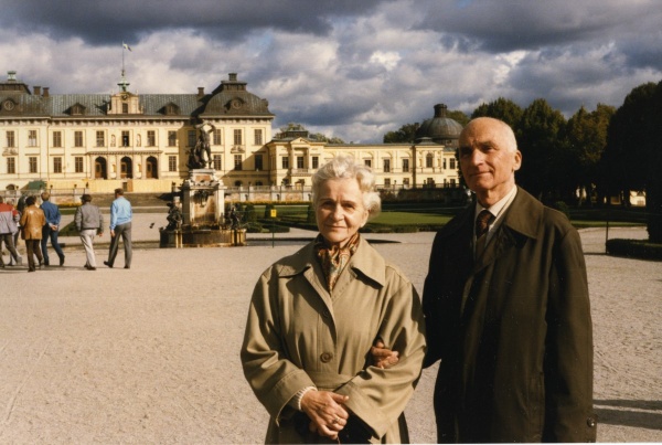 Rodzice Adama Zagajewskiego - Ludwika i Tadeusz Zagajewscy w Sztokholmie
